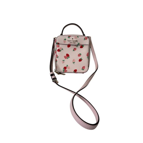 Kate Spade New York Staci Daisy Wild Strawberries Vanity Crossbody Purse - Picture 2 of 12